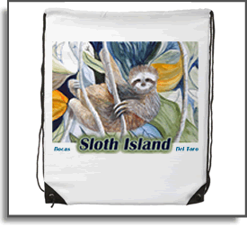 Backpack Sloth Island Bocas Del Toro - Island Art by Yotigo